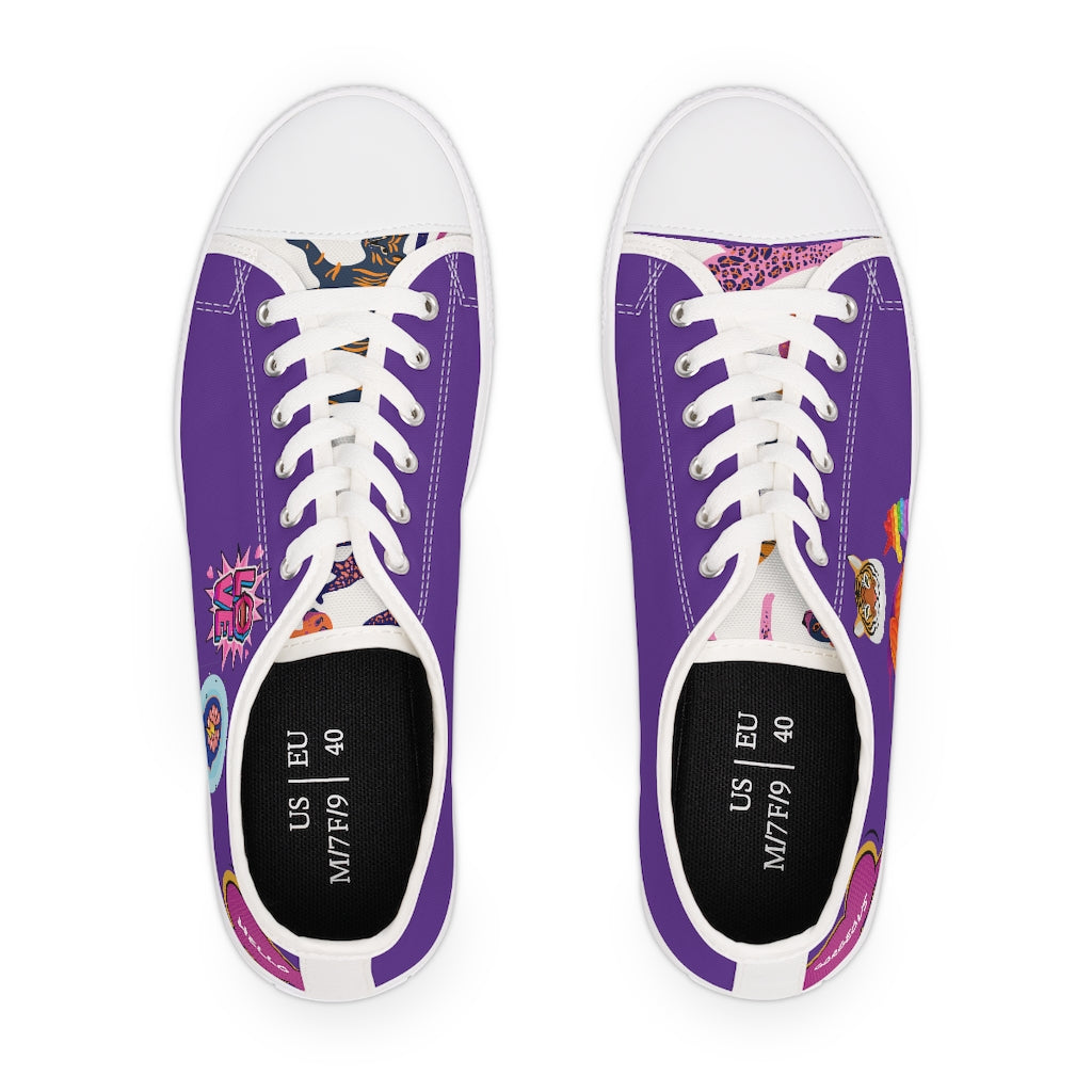 The Insignia Low-Top Sneakers in Purple