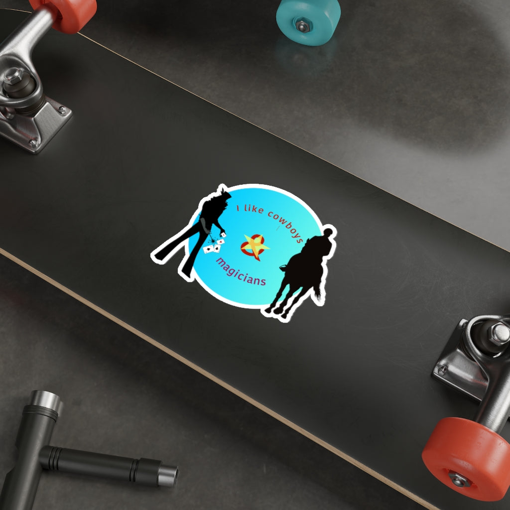 COWBOYS & MAGICIANS: The Twin Dodge Sticker in Blue
