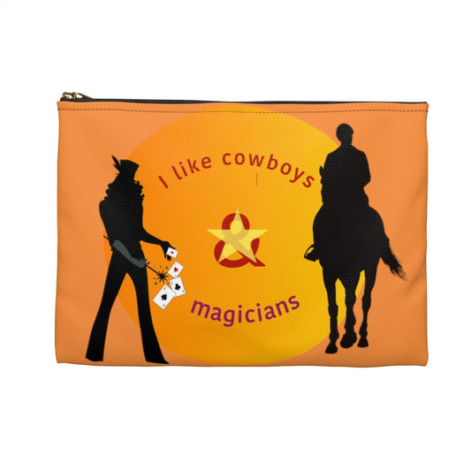 I LIKE COWBOYS & MAGICIANS Accessory Pouch