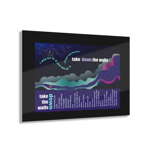 Take Down The Walls Art/ Black Border
