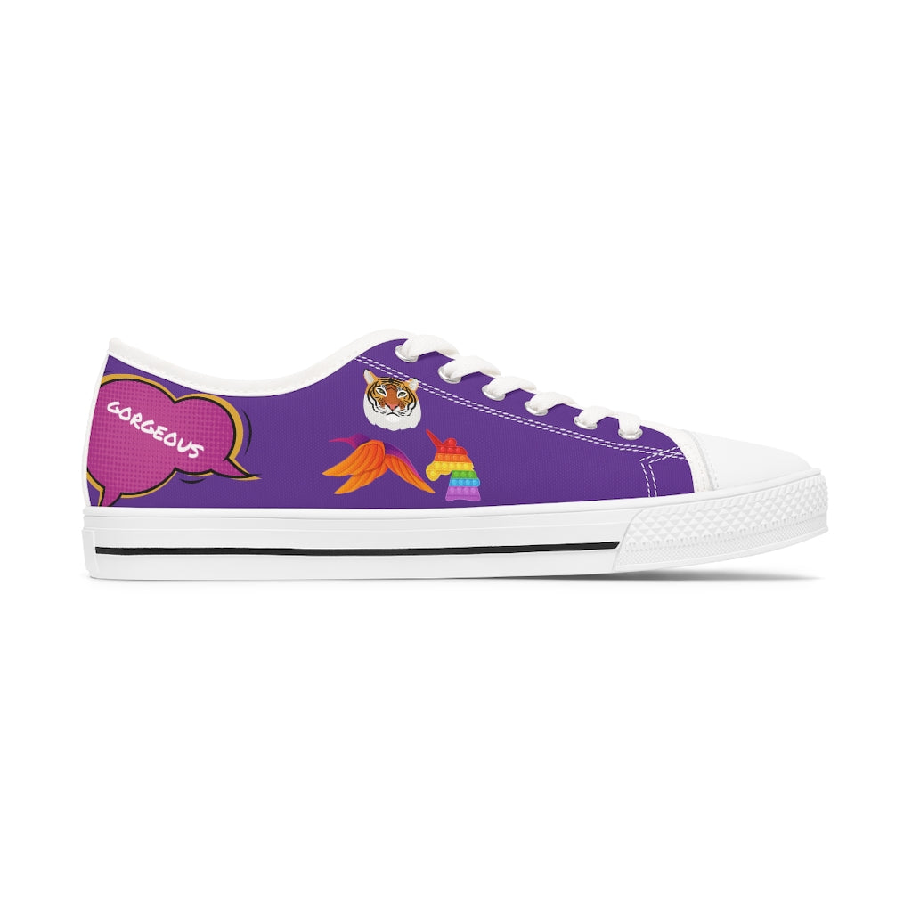The Insignia Low-Top Sneakers in Purple