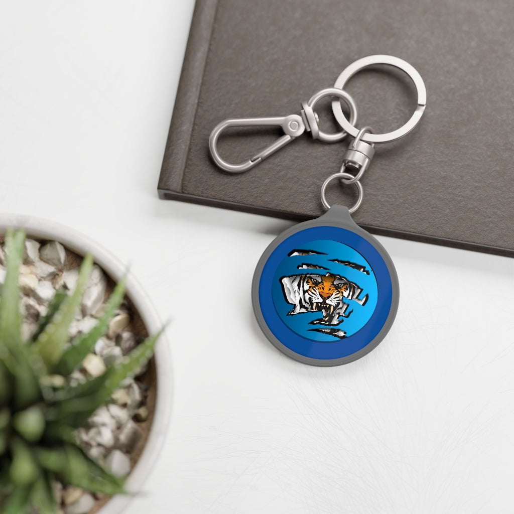 "HERE, KITTY": The Challenge Keychain in Royal Blue