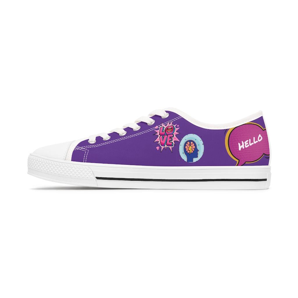 The Insignia Low-Top Sneakers in Purple