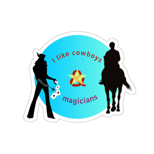 COWBOYS & MAGICIANS: The Twin Dodge Sticker in Blue