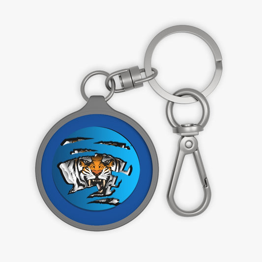 "HERE, KITTY": The Challenge Keychain in Royal Blue