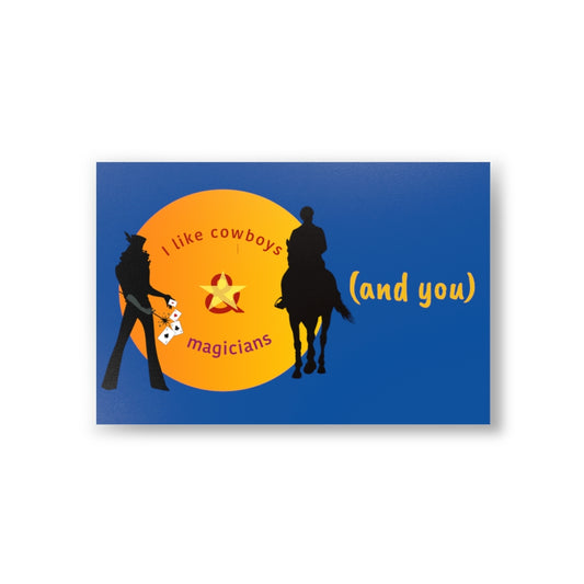 The COWBOYS, MAGICIANS, & YOU Postcards