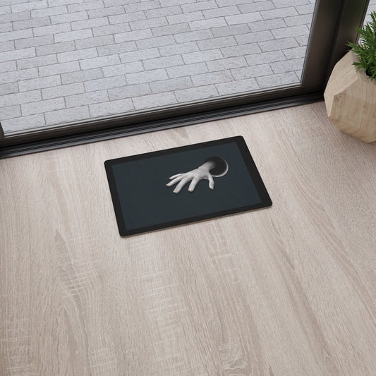 A Hand Up: The Floor Mat in Black/Navy