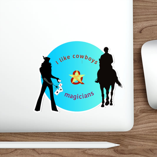 COWBOYS & MAGICIANS: The Twin Dodge Sticker in Blue