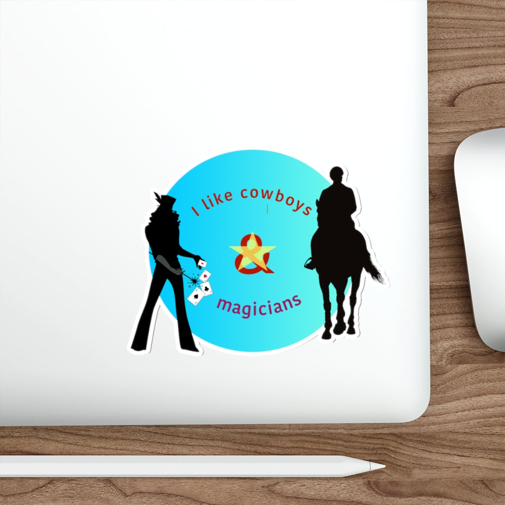 COWBOYS & MAGICIANS: The Twin Dodge Sticker in Blue