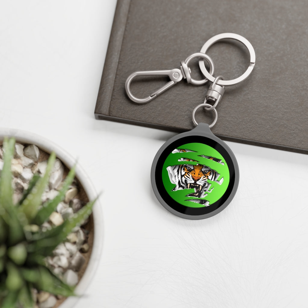 "HERE, KITTY": The Challenge Keychain In Vivid Green