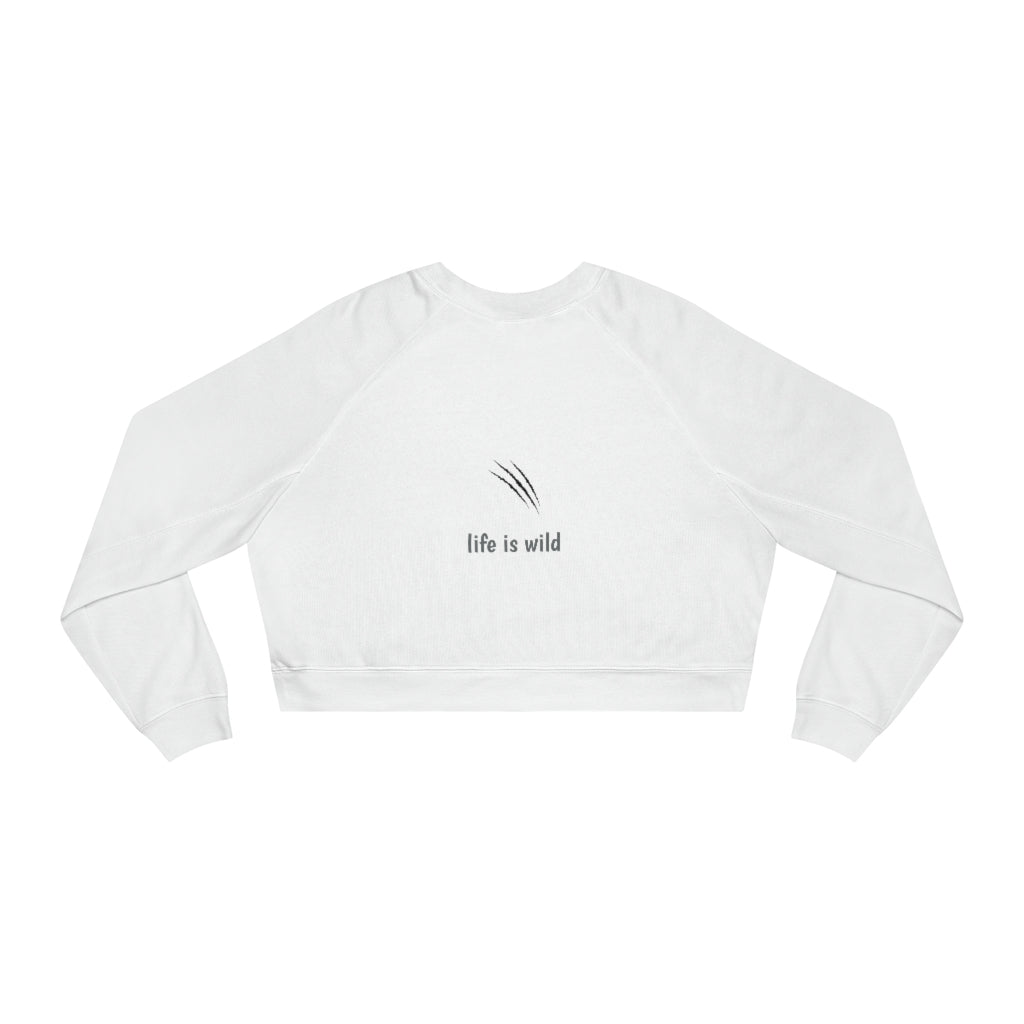 "Life Is Wild" Tiger Cropped Sweatshirt